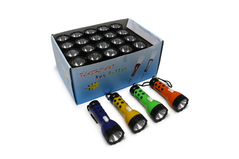 LANTERNA PLAST COLOR L-989 (BATERIA)  X24