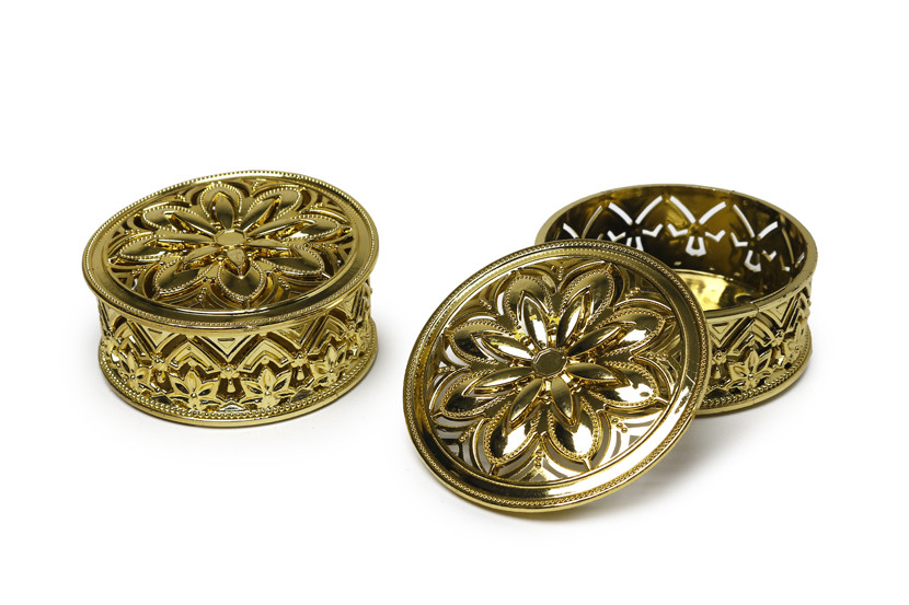 LEMBRANCINHA POTE PLAST RED TPA OURO  X12