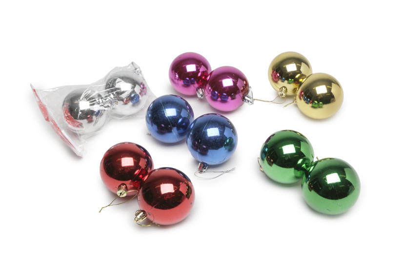 BOLA NATAL PLAST C02 7CM  X12