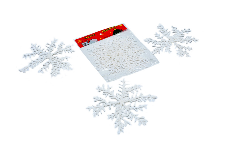 ENFEITE NATAL PLAST BRANCO FLOCO NEVE G C02