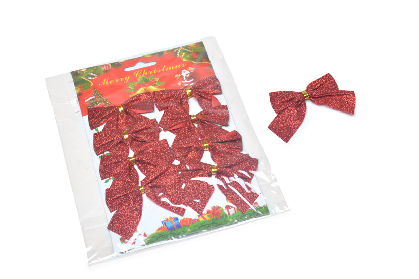 LACO NATAL POLIESTER C08 VERMELHO 5,5X6CM X12