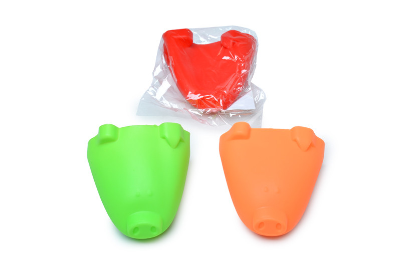 PEGADOR SILICONE PORCO COLOR  X12