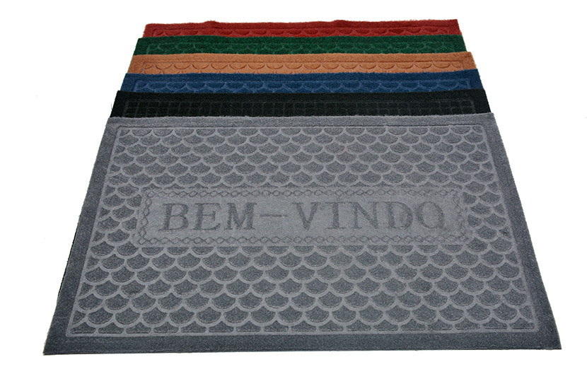 TAPETE PVC POLIESTER BEM VINDO 56X36CM