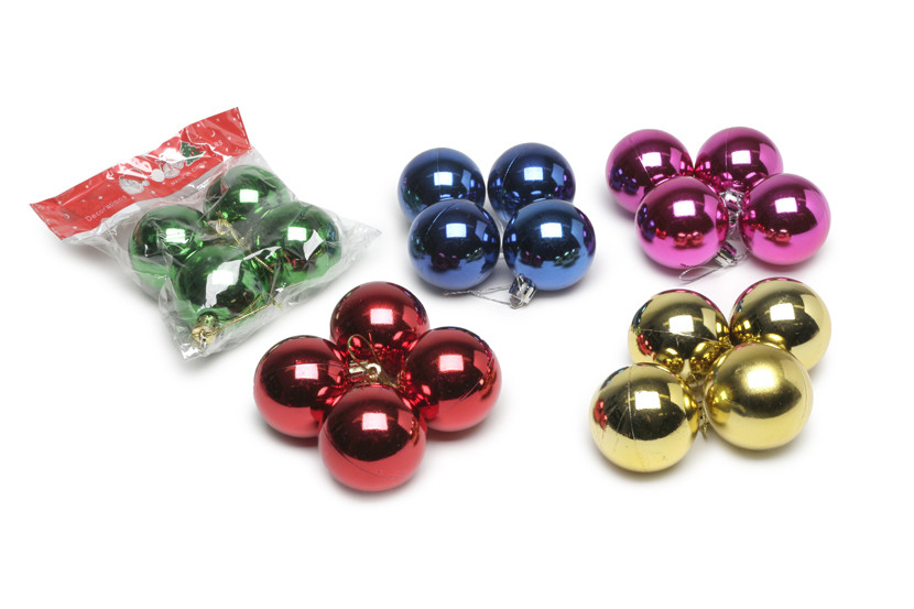 BOLA NATAL PLAST C04 5CM  X12