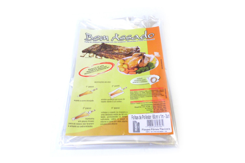 FOLHA POLIESTER P/ ASSADOS C03 60CMX1M