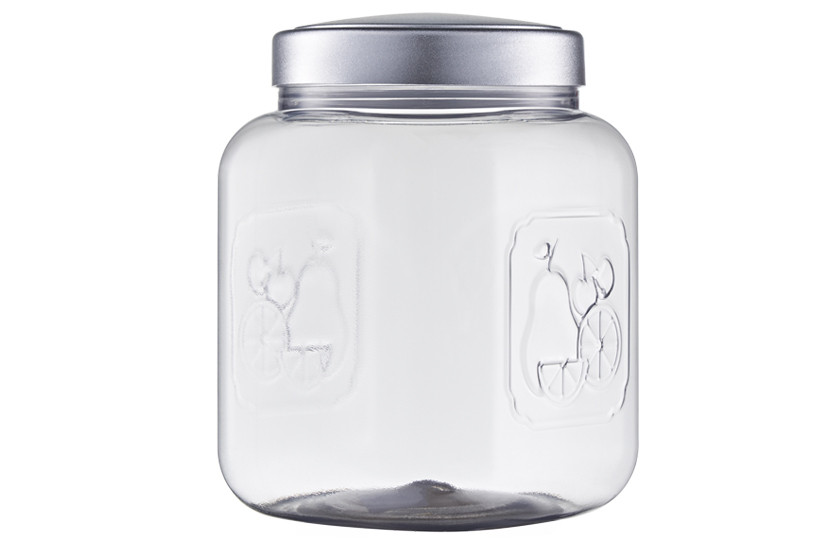 POTE PLAST QUAD TR MATTE PRATA 1500ML