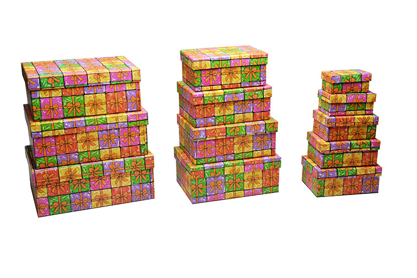 CONJUNTO C12 CAIXA PRESENTE RETANGULAR  