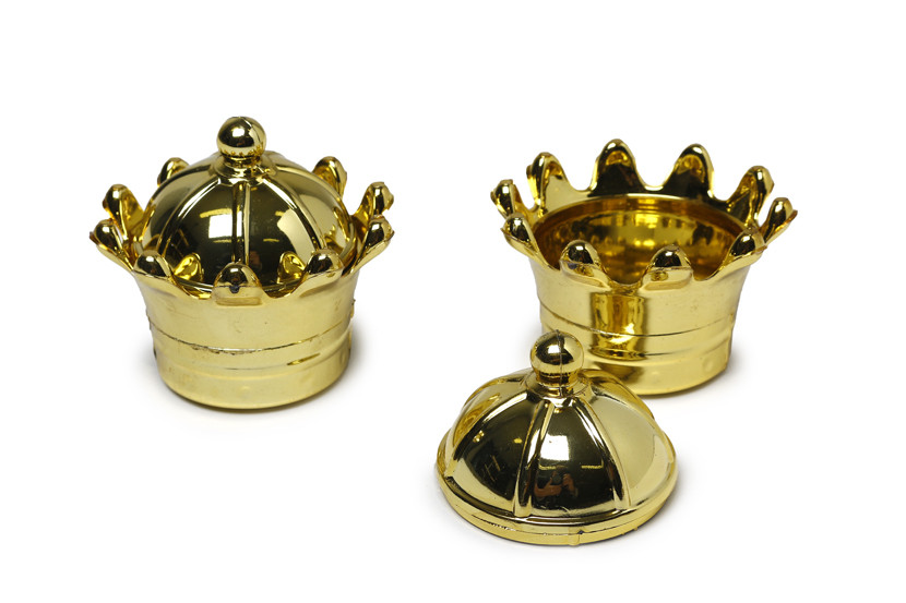 LEMBRANCINHA COROA PLAST TPA OURO  X12