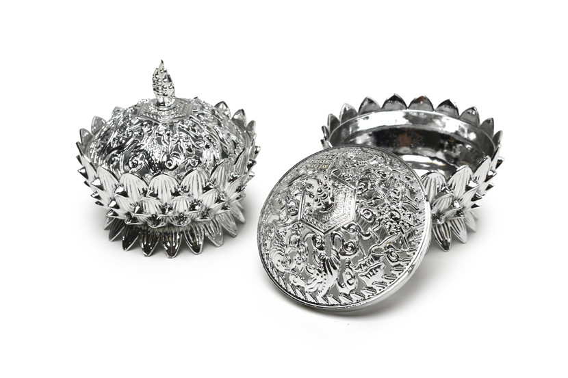 LEMBRANCINHA POTE PLAST RED TPA PRATA  X12