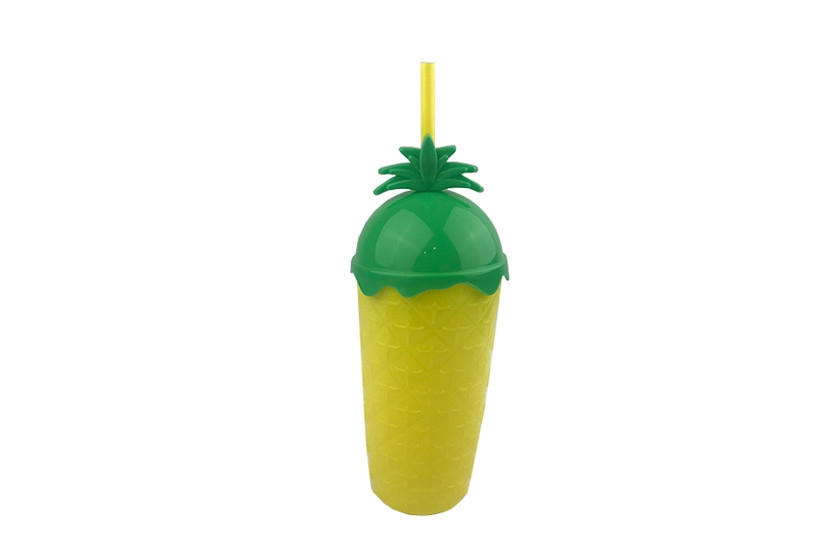 COPO PLAST CANUDO ABACAXI G 700ML