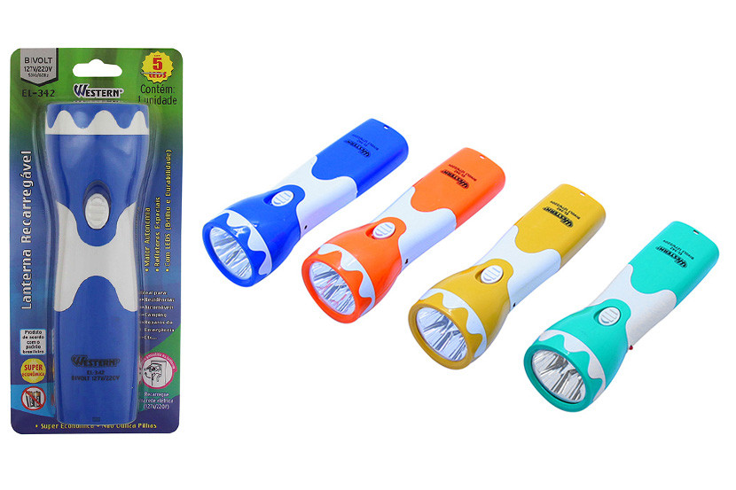 LANTERNA LED RECARREGAVEL BIVOLT  X20