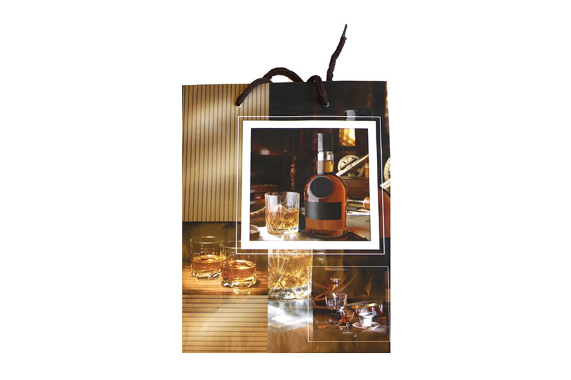 SACOLA PAPEL PRESENTE MASCULINO 18X23X7,5CM