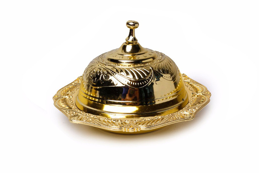 LEMBRANCINHA PLASTICA PORTA BOLO DOURADA