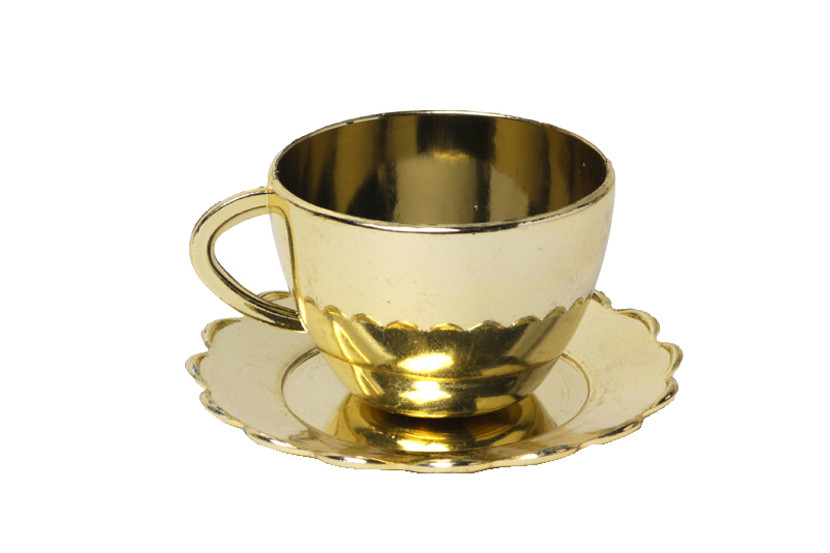 LEMBRANCINHA PLAST XICARA DOURADA