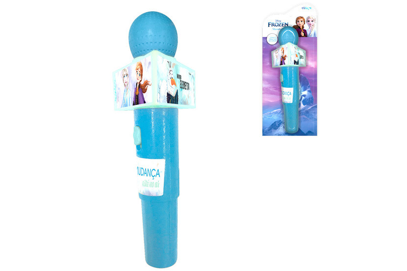 MICROFONE PLAST SONORO FROZEN