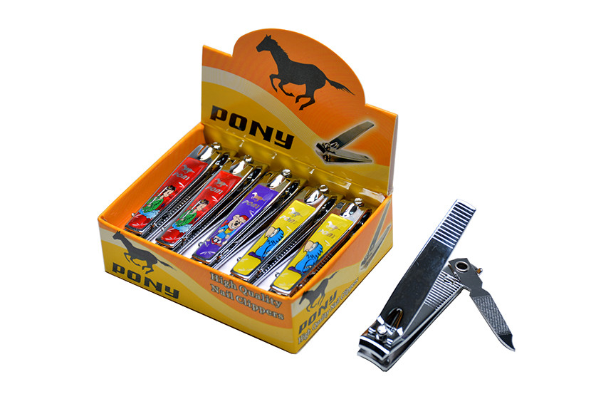 CORTADOR UNHA METAL M 5,5CM C12 ESTAMPADO 