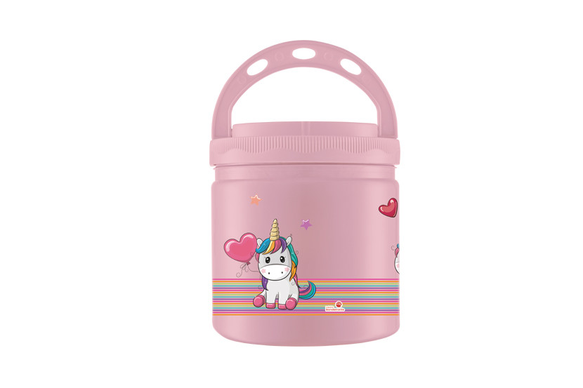 POTE PLAST TPA ROSA UNICORNIO 1000ML