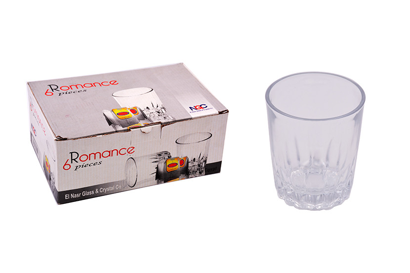 COPO VIDRO WHISKY TRANSP C6 220ML ROMANCE TEA