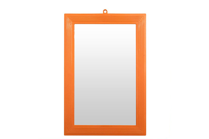 ESPELHO MOLDURA PLAST N16 LARANJA 15,5X22,5CM