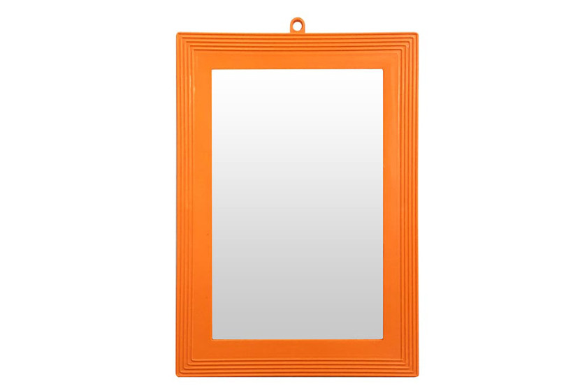 ESPELHO MOLDURA PLAST N18 LARANJA 18X25CM