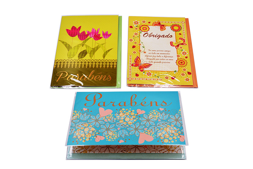 CARTAO COMEMORATIVO FLORAL  X180