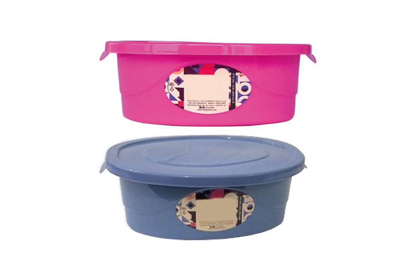 POTE PLAST OVAL COLOR 750ML