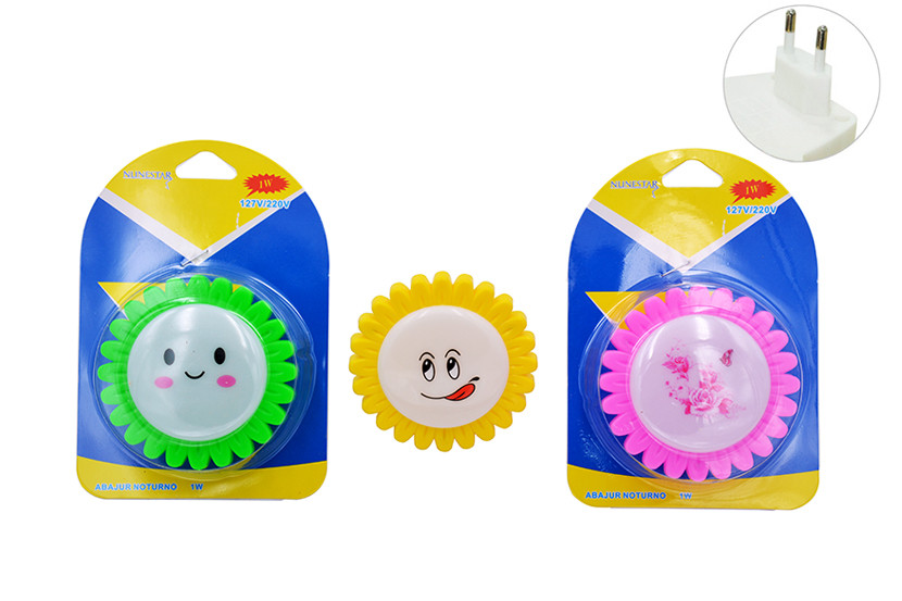 ABAJUR NOTURNO TOMADA GIRASSOL  X40