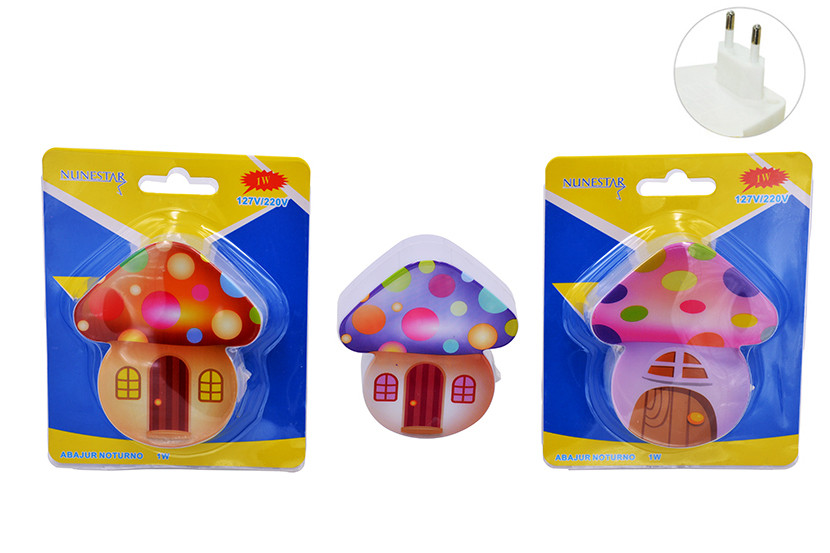 ABAJUR NOTURNO TOMADA COGUMELO  X40