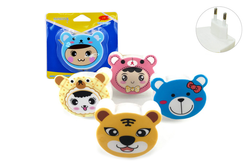 ABAJUR NOTURNO TOMADA URSO BIVOLT  X40