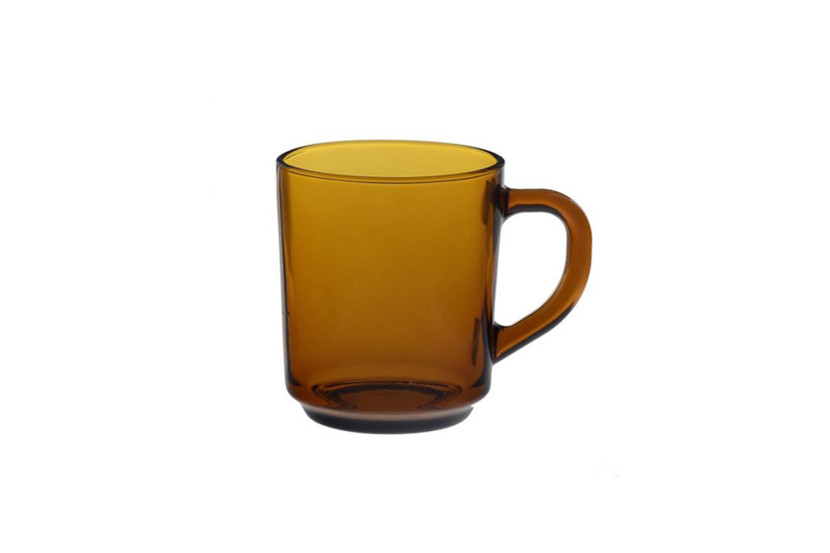 XICARA VIDRO MARROM LISA 230ML (SEM PIRES) X6