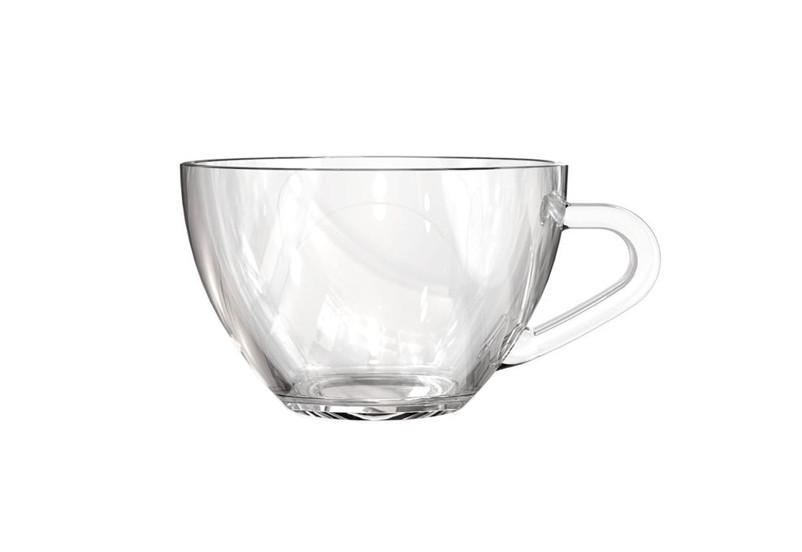 XÍCARA DE VIDRO TRANSPARENTE