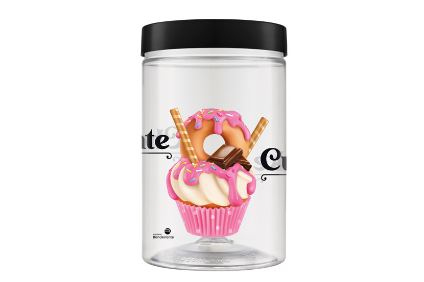 POTE PLAST TRANSP TPA PRETO CHOCOLATE 1500ML