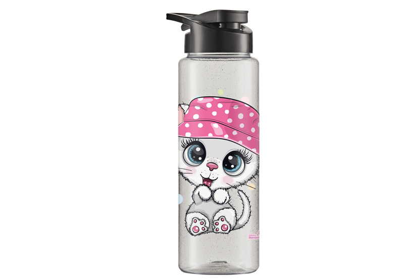GARRAFA SQUEEZE SPORT TR GLITTER GATO 750ML