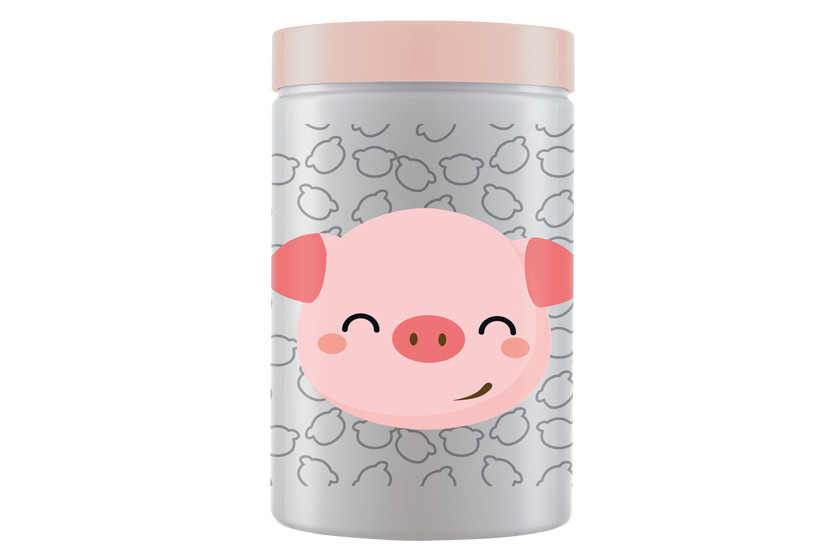 POTE PLAST BRANCO FARM TPA ROSA PORCO 1500ML