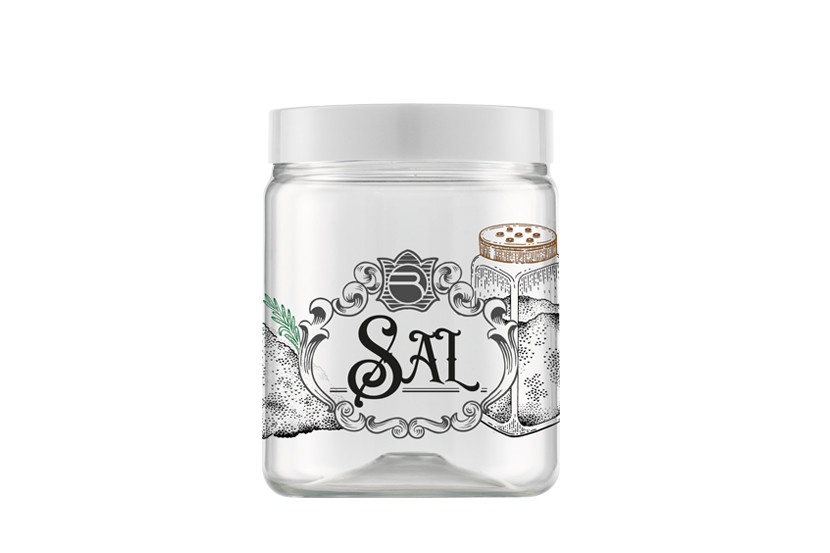 POTE PLAST TRANSP TPA BRANCO SAL 650ML