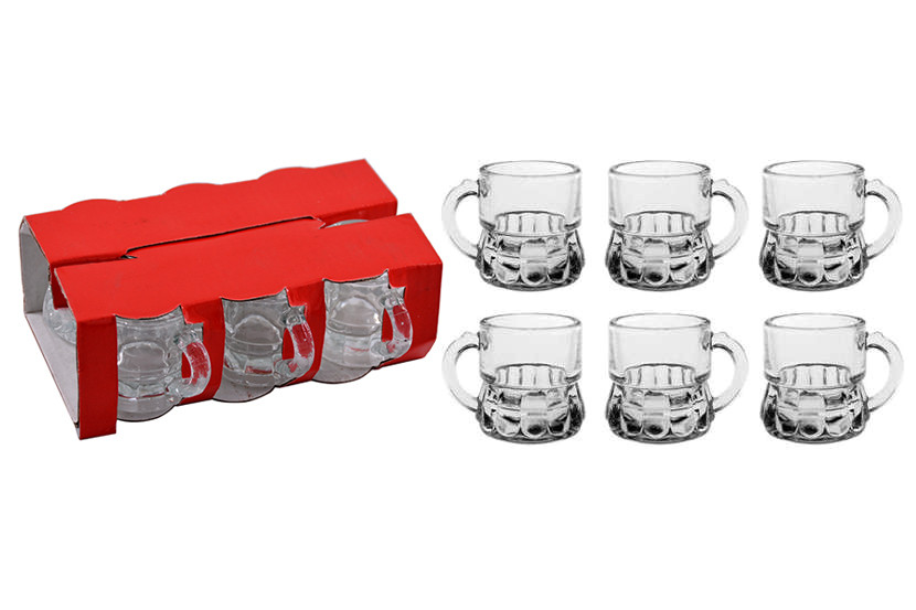 CANECA VIDRO TRANSP MINI C06 25ML