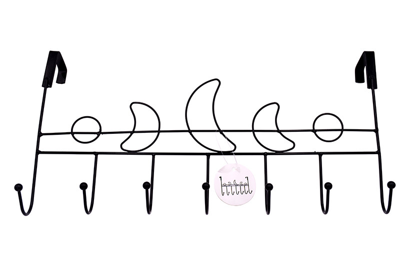 CABIDE PORTA METAL MEIA LUA C07 GANCHOS