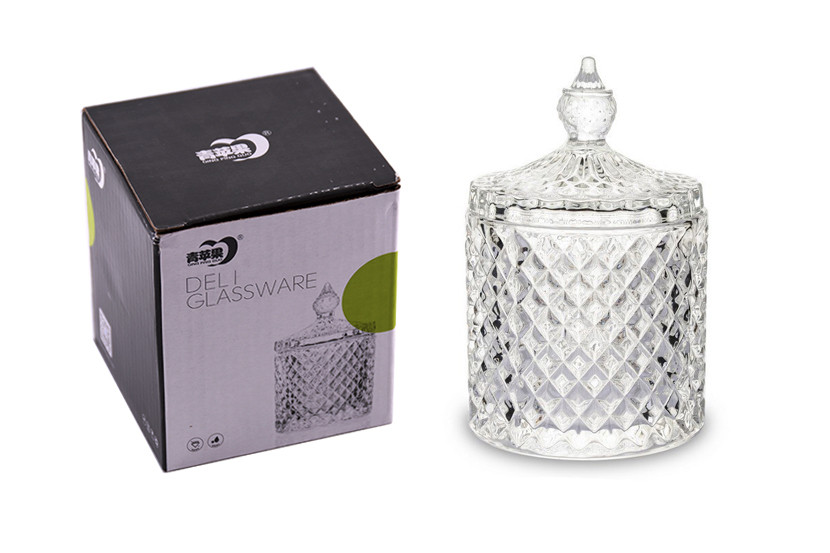 BOMBONIERE VIDRO TRANSP 300ML M BALAO