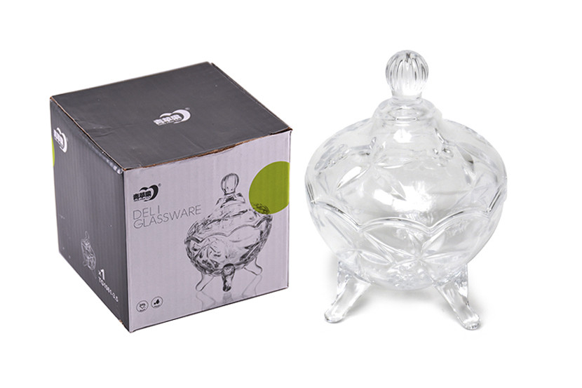 BOMBONIERE VIDRO TRANSP PE 150ML UVA