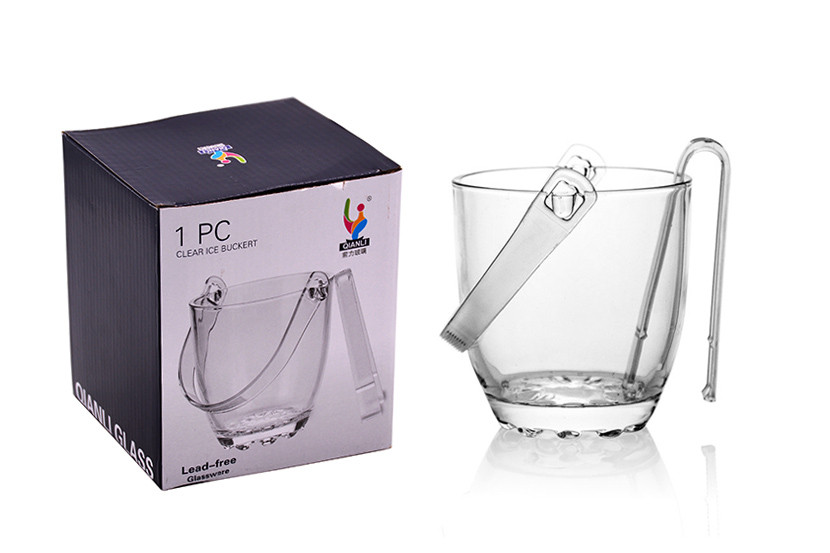 BALDE GELO VIDRO TRANSP 850ML ALCA PEG LISO