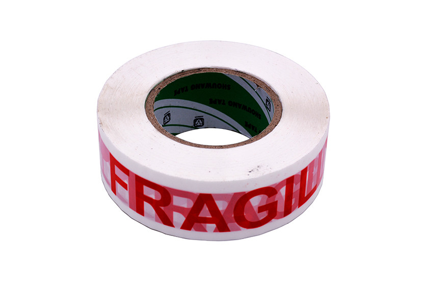 FITA ADESIVA LARGA 200M BRANCO VERM FRAGIL X5