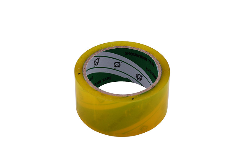 FITA ADESIVA LARGA 50M AMARELO  X6
