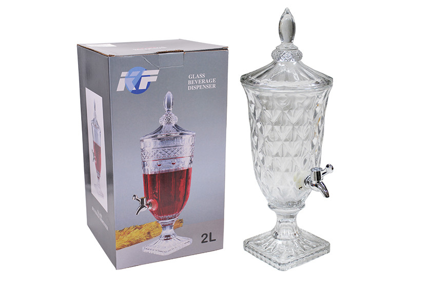 SUQUEIRA VIDRO TRANSP P 2L BALAO