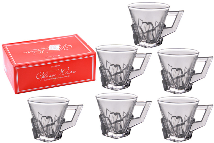 XICARA VIDRO TRANSP C06 150ML TIJOLO