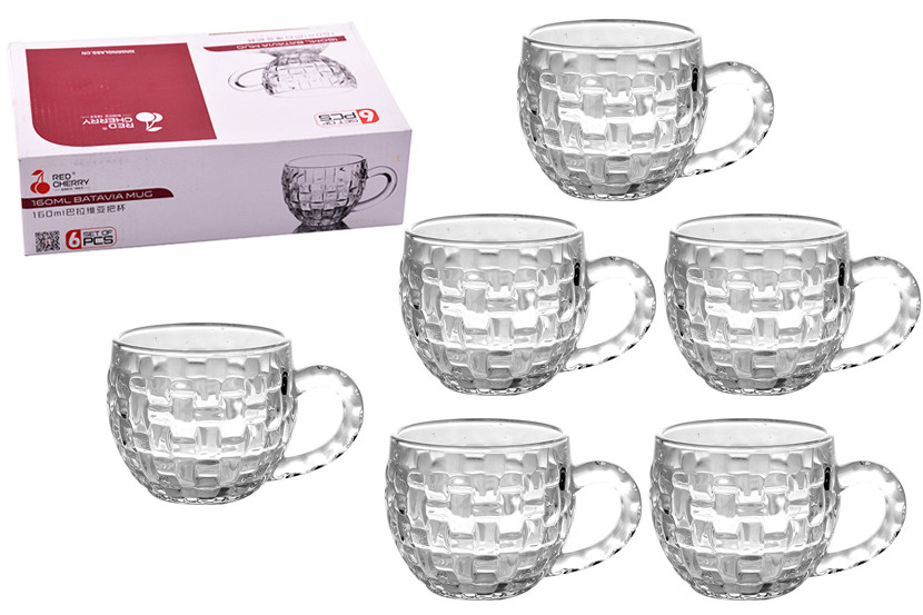 XICARA VIDRO TRANSP C06 160ML TRANCADO