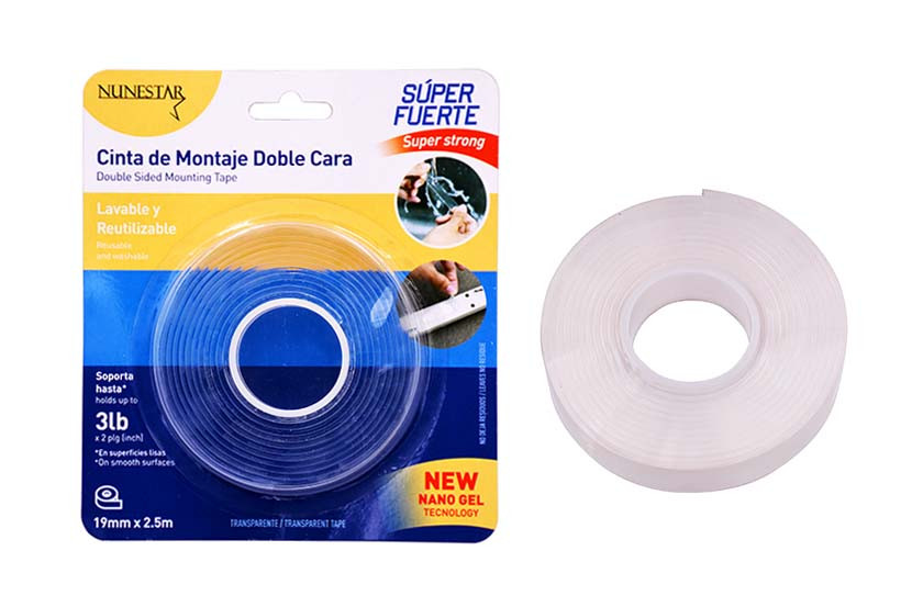 FITA DUPLA FACE TRANSP 19MMX2,5M