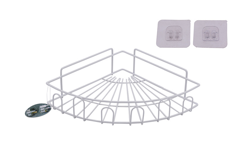 PRATELEIRA CANTONEIRA METAL TRIANG BRANCA