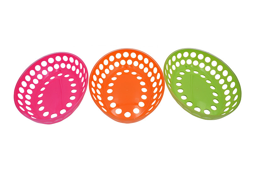 TRAVESSA PLAST OVAL COLOR 24X18CM