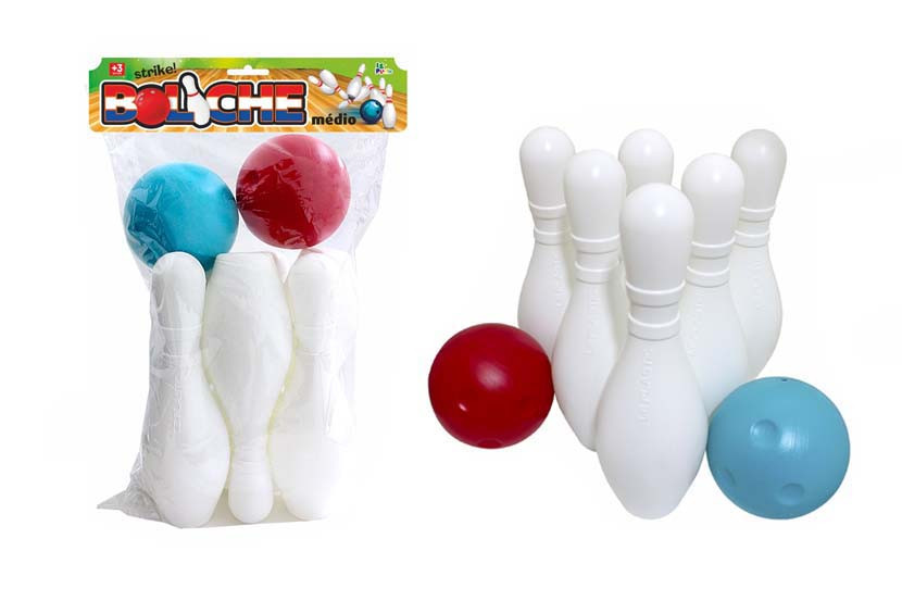 BOLICHE PLAST M 6 PINOS 2 BOLAS