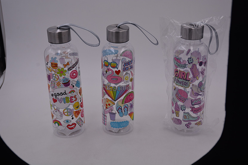 GARRAFA SQUEEZE PLAST TPA METAL 600ML